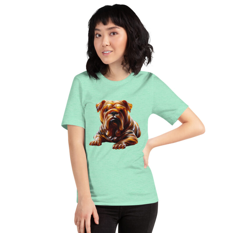Abstrakte Glas-Hundeskulptur Unisex-T-Shirt – T-Shirts – klamottn.de