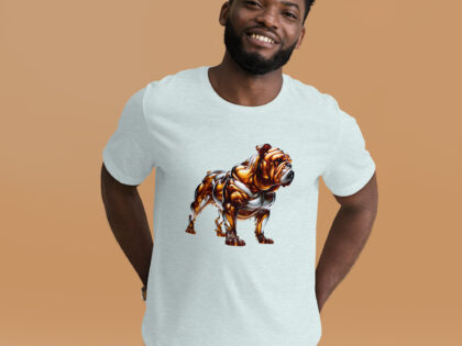 Die Bulldogge in fließender Eleganz Unisex-T-Shirt – T-Shirts – klamottn.de Die Bulldogge in fließender Eleganz Unisex-T-Shirt – T-Shirts – klamottn.de