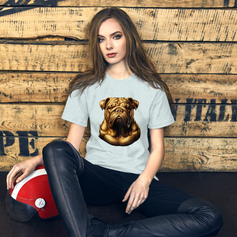 Majestätische goldene Bulldogge Unisex-T-Shirt – T-Shirts – klamottn.de