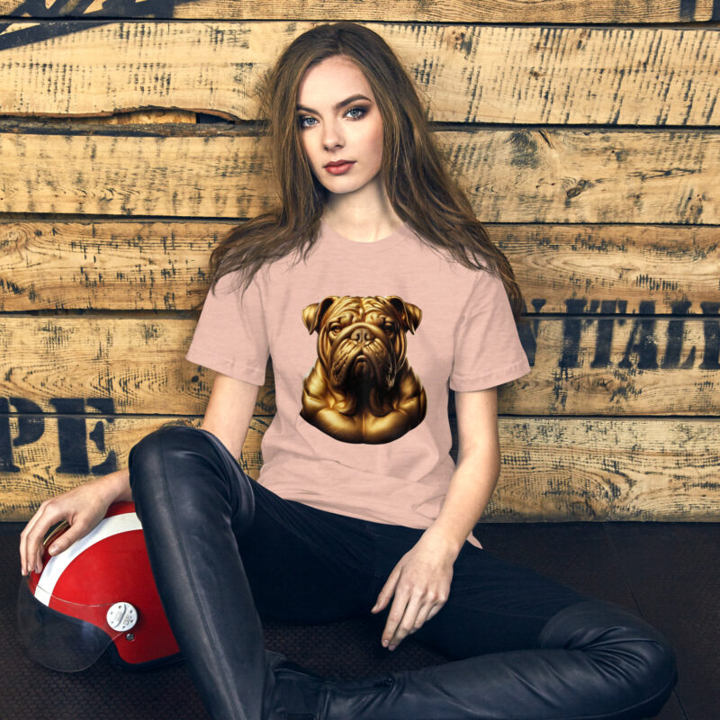 Majestätische goldene Bulldogge Unisex-T-Shirt – T-Shirts – klamottn.de