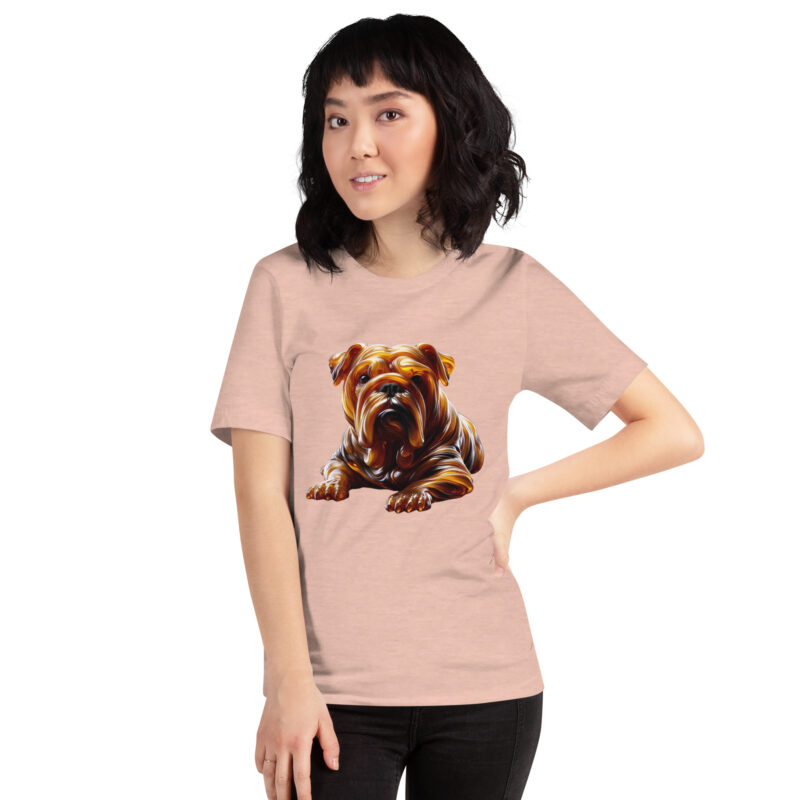 Abstrakte Glas-Hundeskulptur Unisex-T-Shirt – T-Shirts – klamottn.de