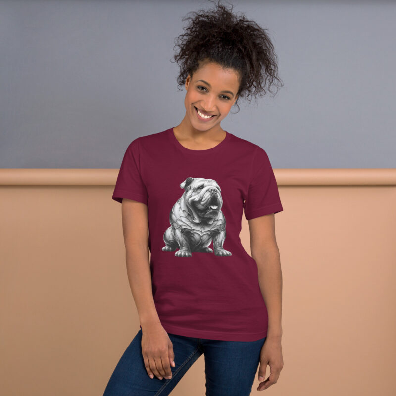 Moderne Metamorphose: Der Cyber-Bulldogge Unisex-T-Shirt – T-Shirts – klamottn.de
