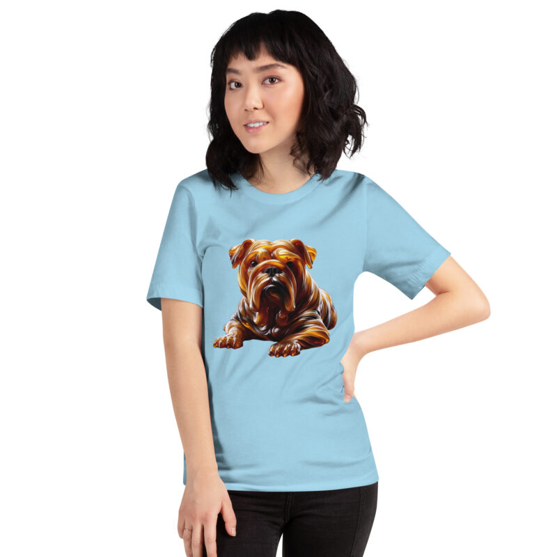 Abstrakte Glas-Hundeskulptur Unisex-T-Shirt – T-Shirts – klamottn.de