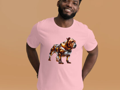 Die Bulldogge in fließender Eleganz Unisex-T-Shirt – T-Shirts – klamottn.de Die Bulldogge in fließender Eleganz Unisex-T-Shirt – T-Shirts – klamottn.de