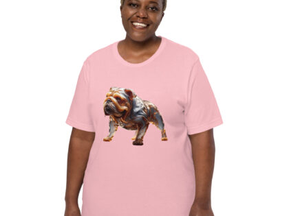 Fließende Karamell-Bulldogge: Ein lebendiges Kunstwerk Unisex-T-Shirt – T-Shirts – klamottn.de Fließende Karamell-Bulldogge: Ein lebendiges Kunstwerk Unisex-T-Shirt – T-Shirts – klamottn.de