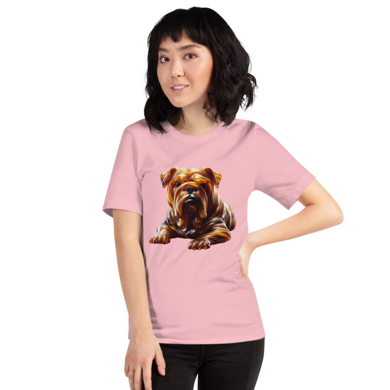 Abstrakte Glas-Hundeskulptur Unisex-T-Shirt – T-Shirts – klamottn.de