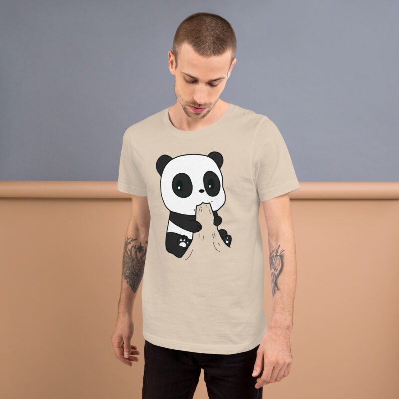 Naschender Panda Unisex-T-Shirt