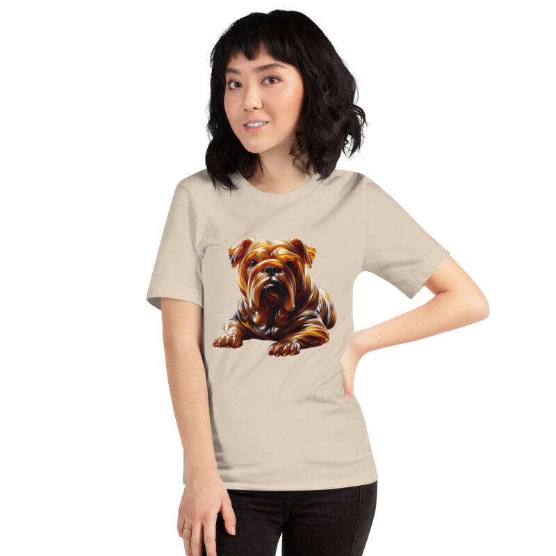 Abstrakte Glas-Hundeskulptur Unisex-T-Shirt – T-Shirts – klamottn.de