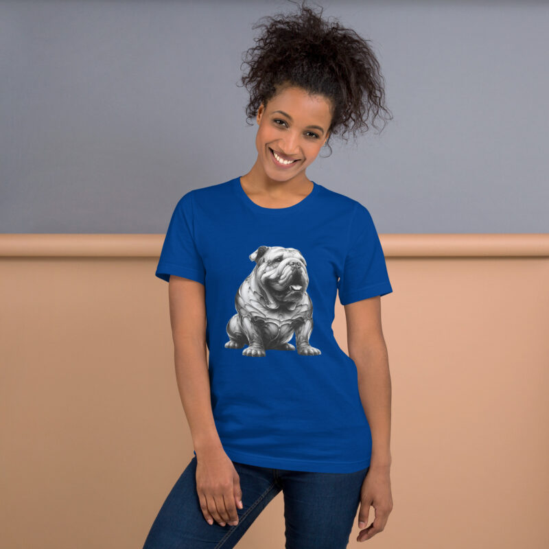 Moderne Metamorphose: Der Cyber-Bulldogge Unisex-T-Shirt – T-Shirts – klamottn.de
