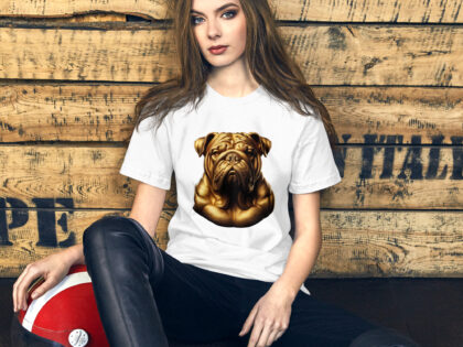 Majestätische goldene Bulldogge Unisex-T-Shirt – T-Shirts – klamottn.de Majestätische goldene Bulldogge Unisex-T-Shirt – T-Shirts – klamottn.de