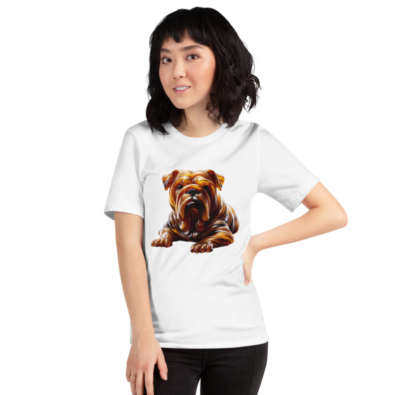 Abstrakte Glas-Hundeskulptur Unisex-T-Shirt – T-Shirts – klamottn.de