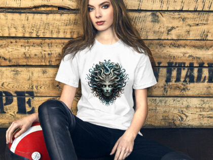 Medusa-Kopf mit lebensechten Schlangen Unisex-T-Shirt – T-Shirts – klamottn.de Medusa-Kopf mit lebensechten Schlangen Unisex-T-Shirt – T-Shirts – klamottn.de