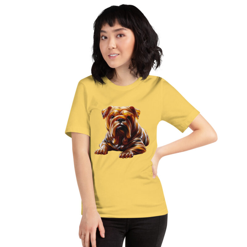 Abstrakte Glas-Hundeskulptur Unisex-T-Shirt – T-Shirts – klamottn.de