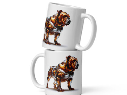 Die Bulldogge in fließender Eleganz weiße, glänzende Tasse – Home & Living – klamottn.de Die Bulldogge in fließender Eleganz weiße, glänzende Tasse – Home & Living – klamottn.de