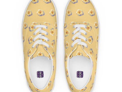 Retro-Pixel-Art Blume in gelben Pastell Sonnenuntergangsfarben Allover-Damen-Canvas-Schuhe – Schuhe – klamottn.de Retro-Pixel-Art Blume in gelben Pastell Sonnenuntergangsfarben Allover-Damen-Canvas-Schuhe – Schuhe – klamottn.de