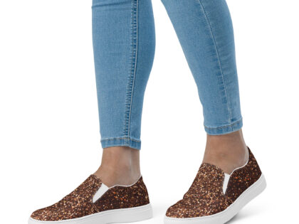 Bronzefarbene Damen-Canvas-Slipper – Schuhe – klamottn.de Bronzefarbene Damen-Canvas-Slipper – Schuhe – klamottn.de
