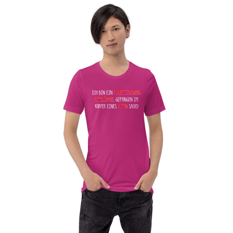 Jugendlicher Geist in reifer Hülle Unisex-T-Shirt