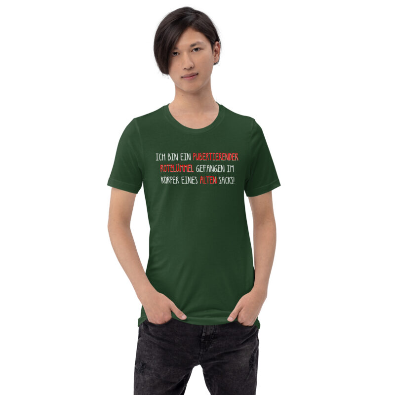 Jugendlicher Geist in reifer Hülle Unisex-T-Shirt