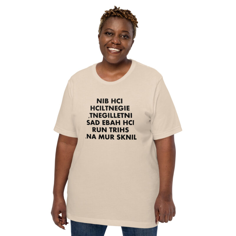Ich bin eigentlich intelligent Unisex-T-Shirt