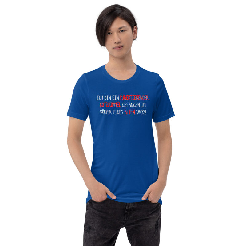 Jugendlicher Geist in reifer Hülle Unisex-T-Shirt