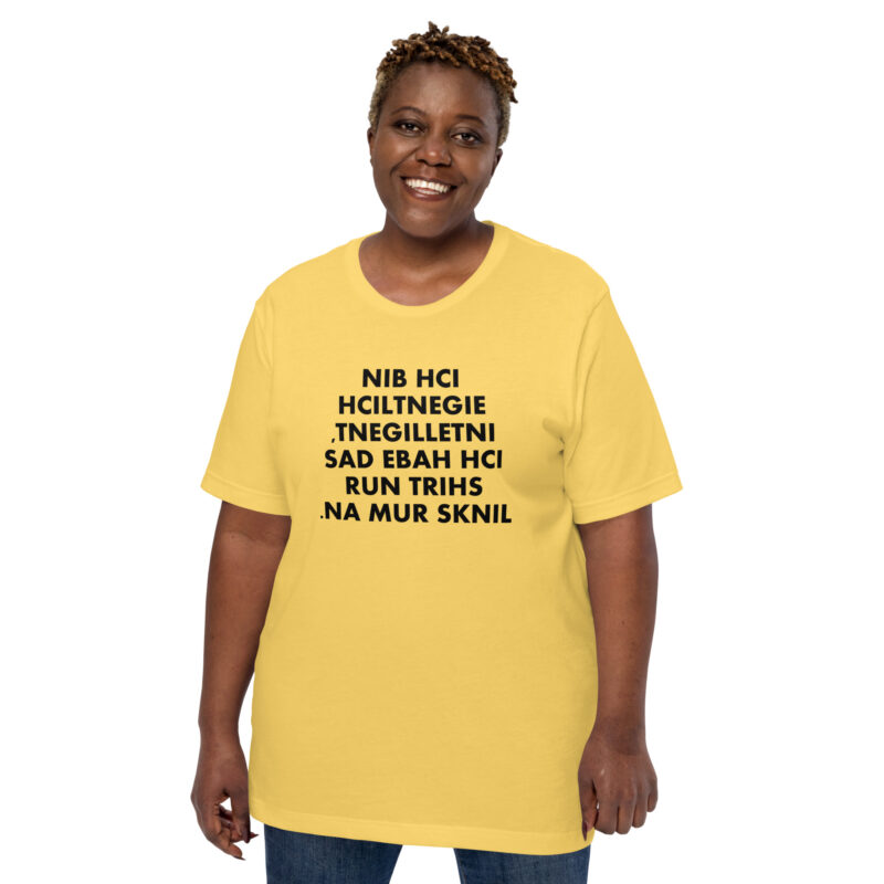 Ich bin eigentlich intelligent Unisex-T-Shirt