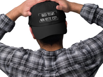 Quid Tecum Non recte est? Basecap – Accessoires – klamottn.de Quid Tecum Non recte est? Basecap – Accessoires – klamottn.de