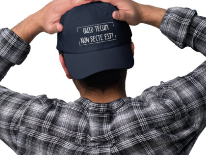 Quid Tecum Non recte est? Basecap – Accessoires – klamottn.de Quid Tecum Non recte est? Basecap – Accessoires – klamottn.de
