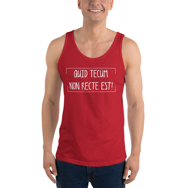 Quid Tecum Non recte est? Unisex-Tank-Top – Tank Tops – klamottn.de