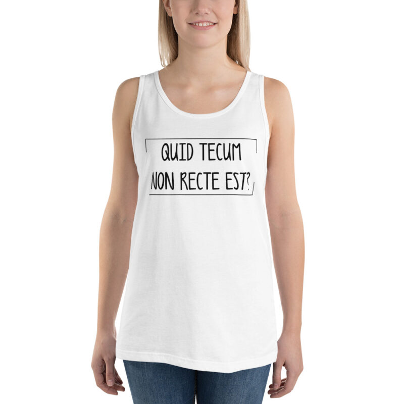 Quid Tecum Non recte est? Unisex-Tank-Top – Tank Tops – klamottn.de