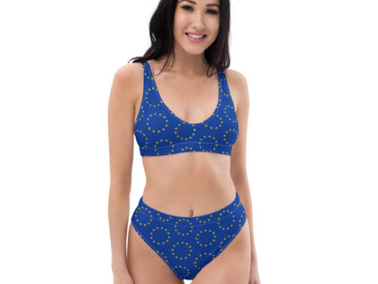EU Europa Flagge Fahne Europäische Union Ring Sterne Recycelter Allover High Waist Bikini – Bademode – klamottn.de EU Europa Flagge Fahne Europäische Union Ring Sterne Recycelter Allover High Waist Bikini – Bademode – klamottn.de