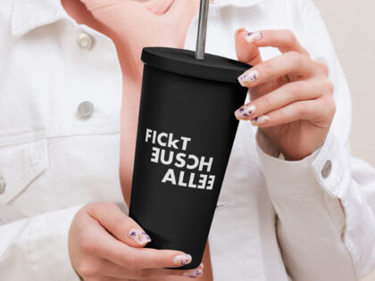 Fickt eusch allee Thermobecher mit Strohhalm – Accessoires – klamottn.de Fickt eusch allee Thermobecher mit Strohhalm – Accessoires – klamottn.de