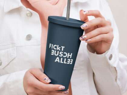 Fickt eusch allee Thermobecher mit Strohhalm – Accessoires – klamottn.de Fickt eusch allee Thermobecher mit Strohhalm – Accessoires – klamottn.de
