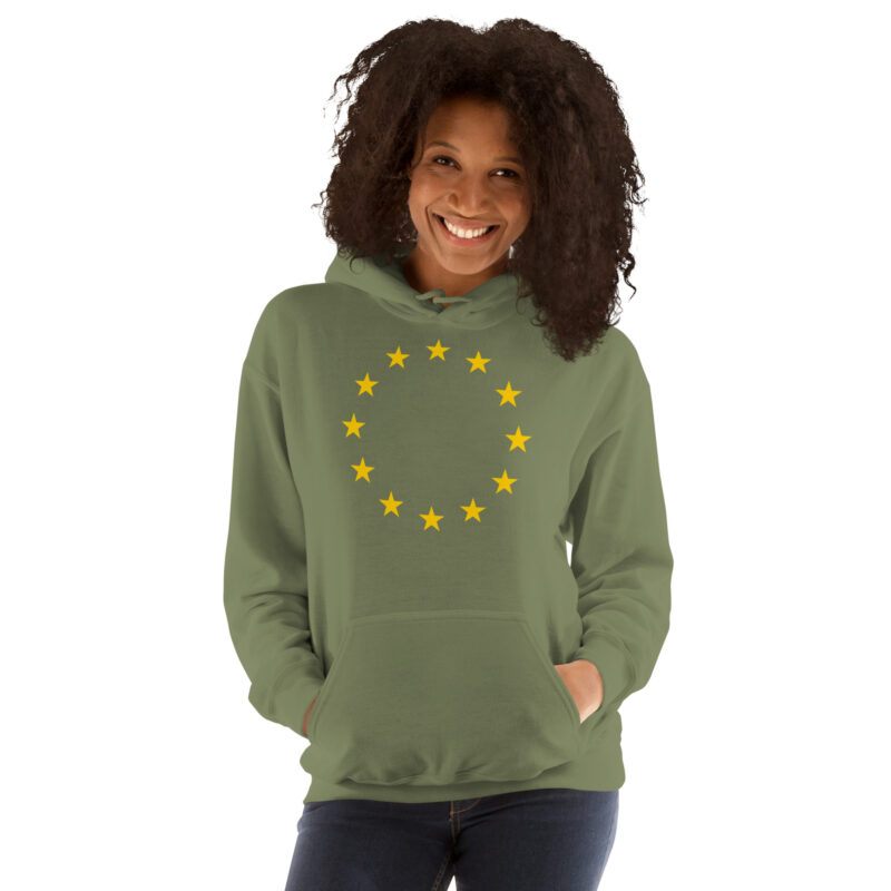 EU Europa Flagge Fahne Europäische Union Ring Sterne Unisex-Hoodie