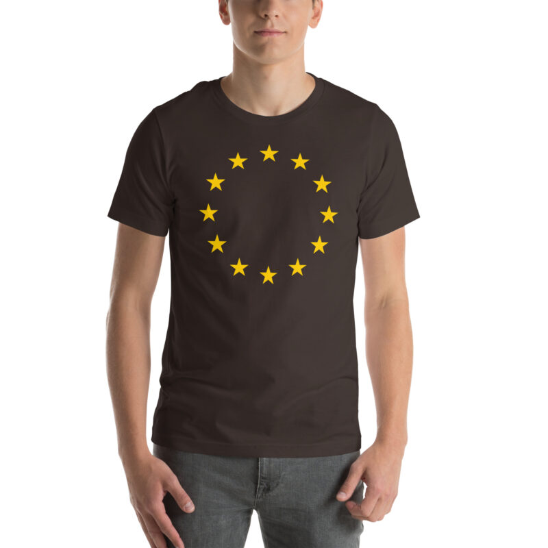 EU Europa Flagge Fahne Europäische Union Ring Sterne Unisex-T-Shirt