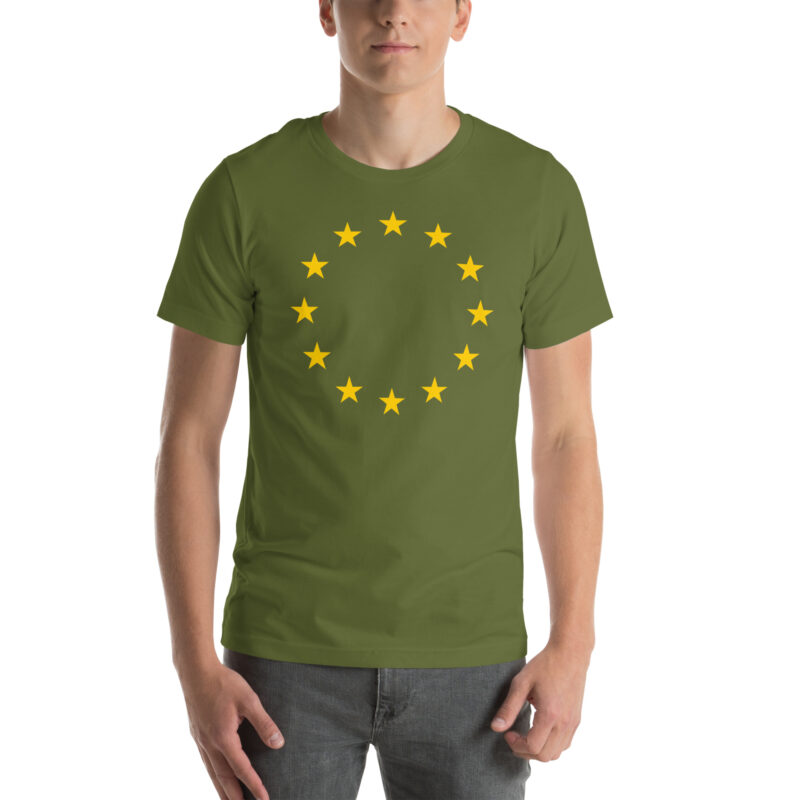 EU Europa Flagge Fahne Europäische Union Ring Sterne Unisex-T-Shirt