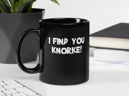 Schwarze glänzende I Find You Knorke! Tasse – Home & Living – klamottn.de Schwarze glänzende I Find You Knorke! Tasse – Home & Living – klamottn.de