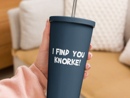I Find You Knorke! Thermobecher mit Strohhalm – Accessoires – klamottn.de I Find You Knorke! Thermobecher mit Strohhalm – Accessoires – klamottn.de