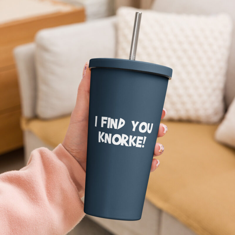 I Find You Knorke! Thermobecher mit Strohhalm – Accessoires – klamottn.de