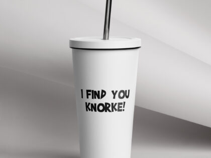 I Find You Knorke! Thermobecher mit Strohhalm – Accessoires – klamottn.de I Find You Knorke! Thermobecher mit Strohhalm – Accessoires – klamottn.de