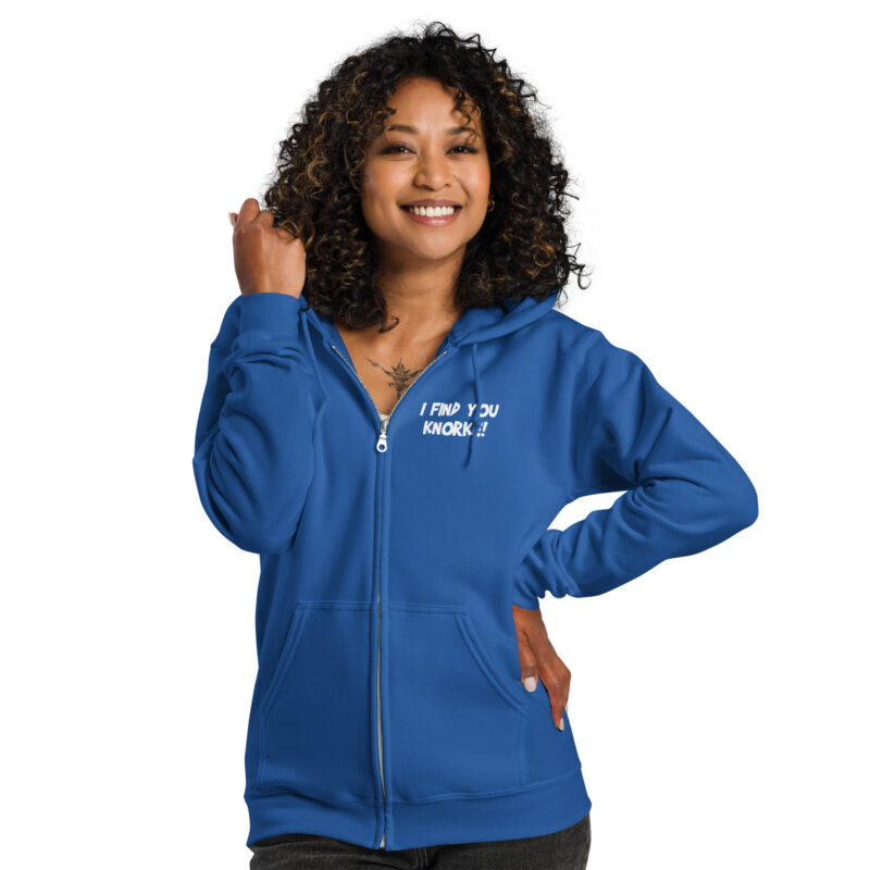 I Find You Knorke! Unisex-Zip-Hoodie