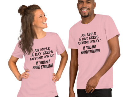 An Apple a Day keeps anyone away If you hit hard enough Unisex-T-Shirt – T-Shirts – klamottn.de An Apple a Day keeps anyone away If you hit hard enough Unisex-T-Shirt – T-Shirts – klamottn.de