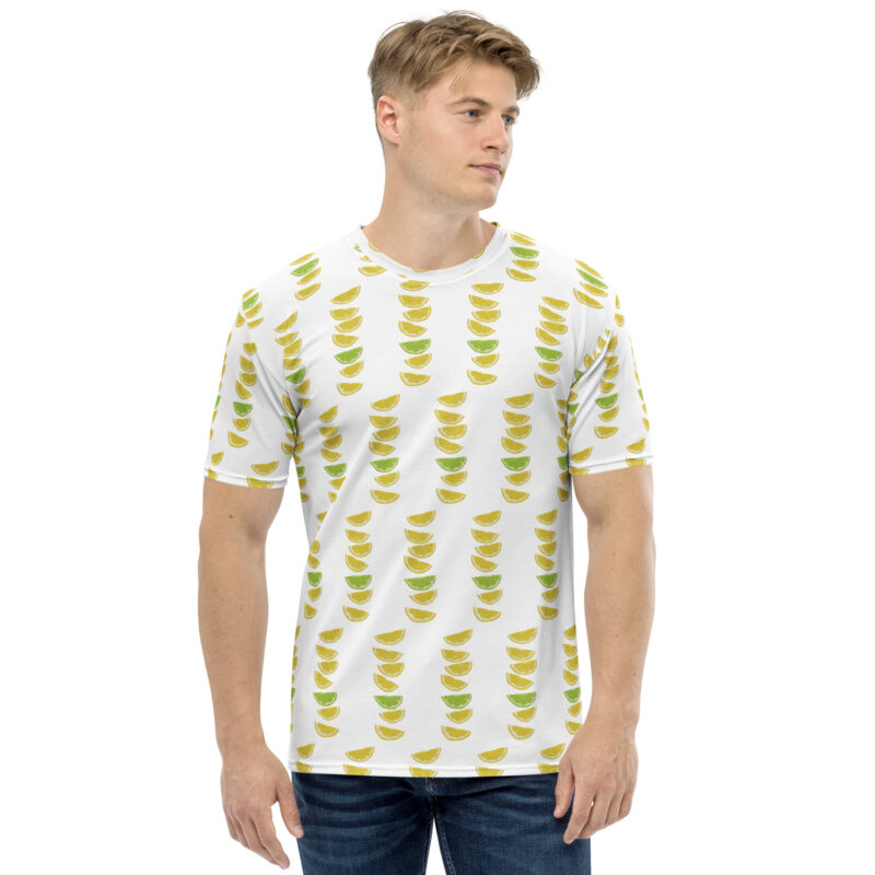 Zitronen & Limetten Sommer Allover-Herren-T-Shirt – T-Shirts – klamottn.de