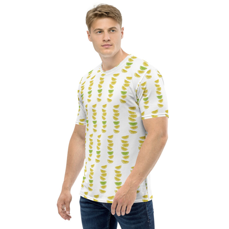 Zitronen & Limetten Sommer Allover-Herren-T-Shirt – T-Shirts – klamottn.de
