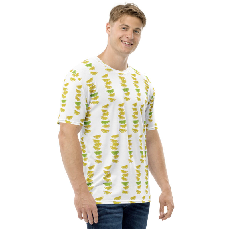 Zitronen & Limetten Sommer Allover-Herren-T-Shirt – T-Shirts – klamottn.de