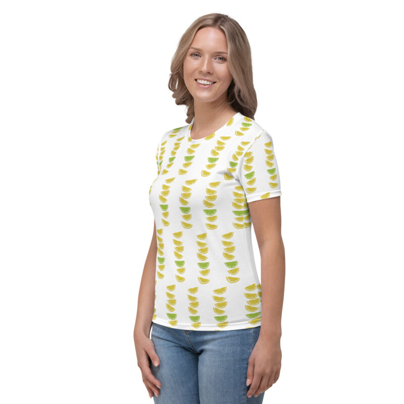 Zitronen & Limetten Sommer Allover-Damen-T-Shirt – T-Shirts – klamottn.de
