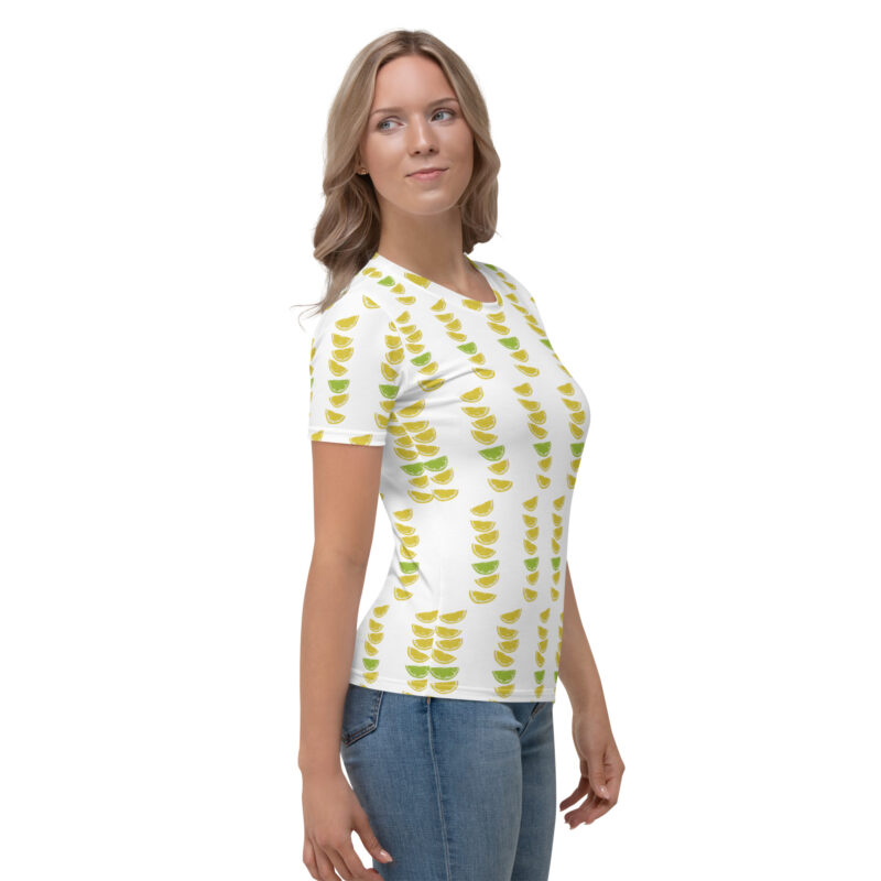 Zitronen & Limetten Sommer Allover-Damen-T-Shirt – T-Shirts – klamottn.de