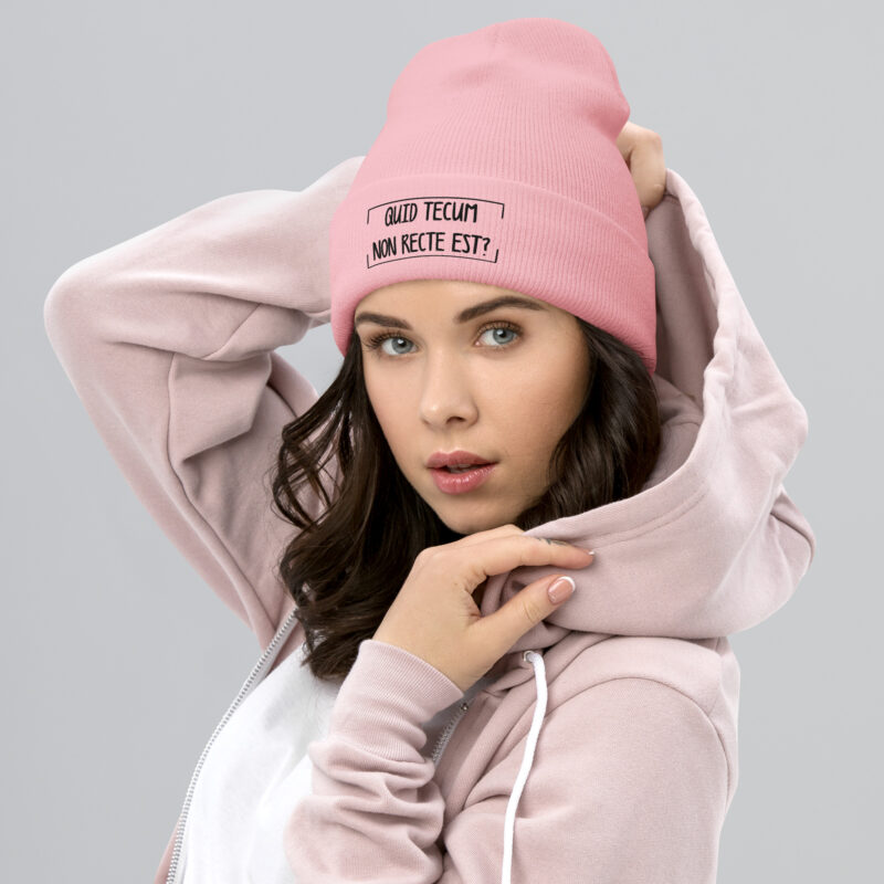 Quid Tecum Non recte est? Beanie – Accessoires – klamottn.de