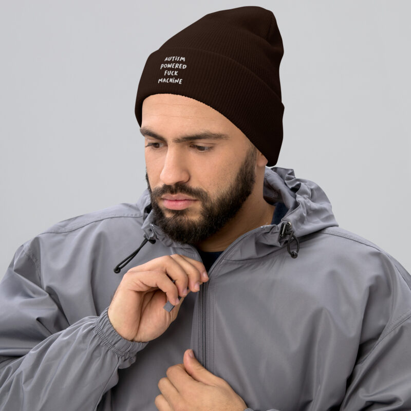 Autism Powered Fuck Machine Beanie