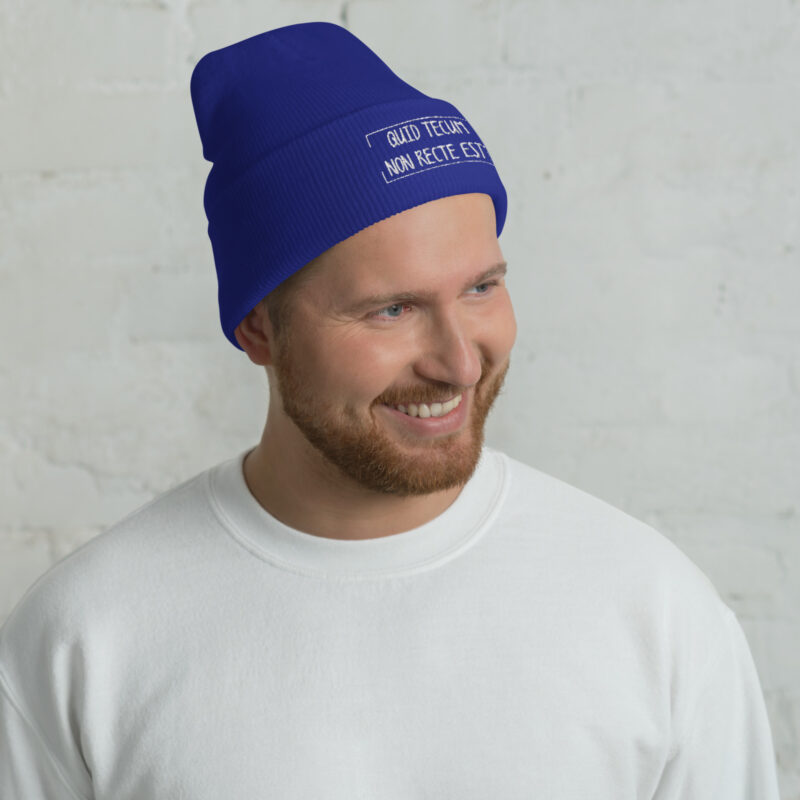Quid Tecum Non recte est? Beanie