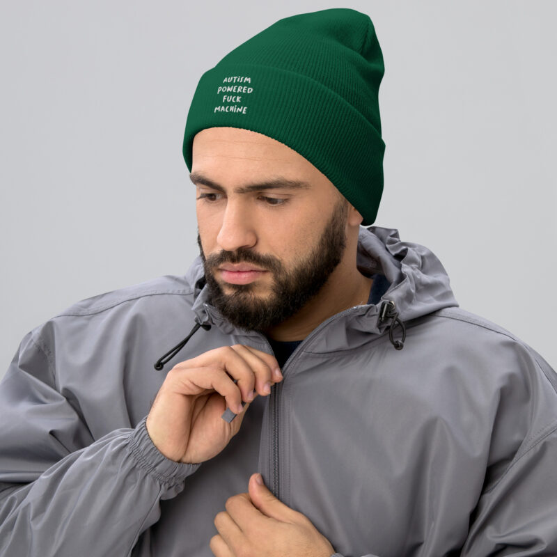 Autism Powered Fuck Machine Beanie